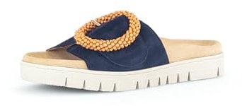 Gabor Jollys-03.700 Pantoletten - Komfortable Microfaser-Decksohle - Hausschuhe Damen - Slip-On-Design - Gartenschuhe Damen - Atlantik 16