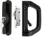 AIsecure Sliding Glass Door Handle Set with Key Cylinder and Mortise Lock, Patio Door Lock Replacement, Fits 3-15/16''Screw Hole Spacing, Black