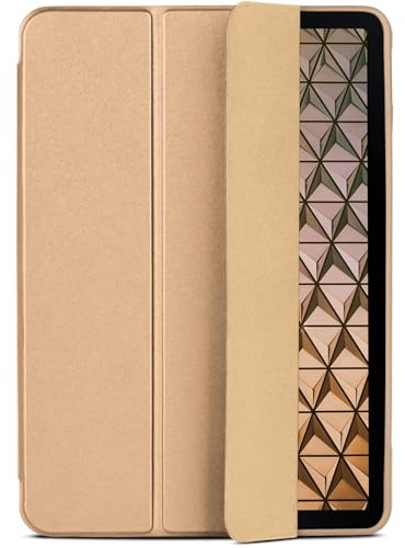 ONEFLOW Hülle für Samsung Galaxy Tab A8 (2021) Schutzhülle ultradünn mit Ständer, Cover mit Auto Schlaf/Wach Funktion, Flip Case mit Magnet Standfunktion, Folio PU Leder Case, Gold