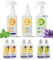 CYCLE Zuhause Reiniger Set – 2x Küchenreiniger, 2x Bodenreiniger, 2x Allzweckreiniger (Konzentrate je 50 ml) & 3 Sprühflaschen (2 Sprühköpfe, 1 Verschlusskappe) – Veganes Putzmittel Set 9-teilig
