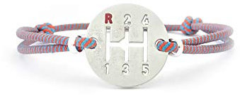 MARGGOT - Bracelet Gearbox Vintage Gulf Steve McQueen en Argent vieilli- Bracelet Homme & Femme - Résistant à l'Eau - 20 mm