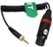 HangTon Cable de audio para transmisor de micrófono en espiral para Sennheiser SK500 G4 Sony UWP D11 D21 XLR 3 pines hembra a bloqueo 3,5 mm TRS
