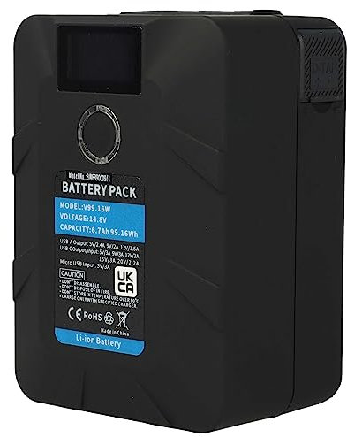 vhbw 1x Batterie Remplacement pour Sony BP-C190S, BPGL65, BP-GL65, BP-95w, BP-FL75, BP-FLX75 pour Appareil Photo (6700mAh, 14,8V, Li-ION), USB