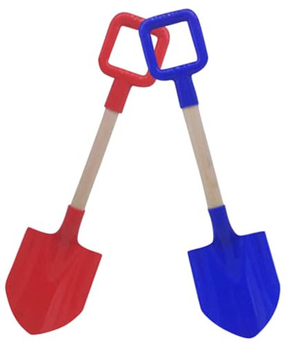 Pelle de sable pour enfants, pelles pour le jardinage, pelle de sable de plage en bois, ensemble de jardinage pour enfants, pelle de sable de jardin en plastique pour kid plage jouet 2pcs 4x16 pouces