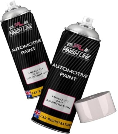 FINISH LINE Spray Paint Mixed By Car Registration Perfect Match to Car Manufacturer 400ml (Aerosol + Lacquer + Primer)