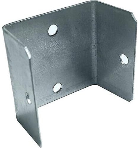 Premier Garden Supplies Panel Fixing Clips 46mm x 50mm Ideal for Fixing Garden Fence/Trellis Panels to a Flat Surface Like Wooden Fence Posts, Brick Walls Other Fence Panels (Pack of 4)