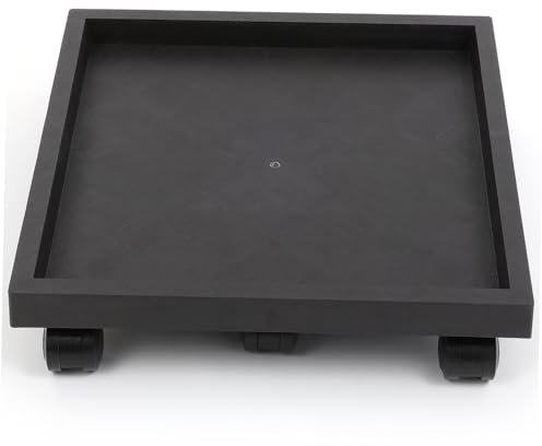 POPETPOP Soporte para Plantas con Ruedas Plataforma Rodante Cuadrada De Resina para Plantas Maceta Móvil Platillo Bandeja con Rodillos Plataforma Rodante para Plantas En Macetas para