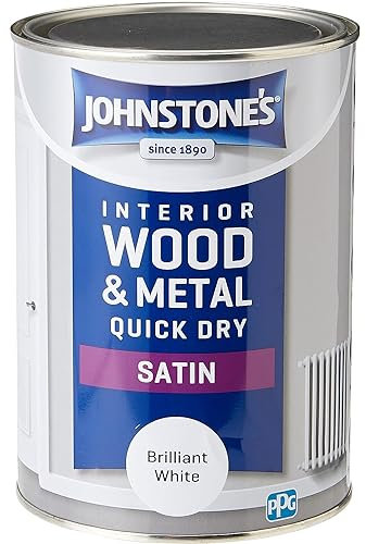 AMK® Quick Dry Satin Paint for Interior Wood and Metal Brilliant White 1.25L