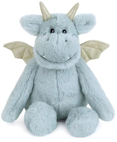 MON AMI Skye The Dragon Stofftier - 27,9 cm weiches Plüschtier mit Flügeln und Hörnern | Entzückender Drachenplushie für Raumdekoration, Spielzeit & Verschenken | Niedlicher kuscheliger Plüsch für