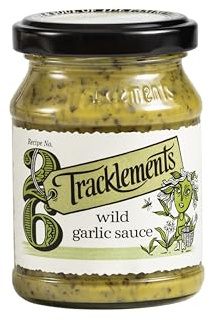 The Tracklements Co Ltd - Wild Garlic Sauce, 140g - Punchy Garlic, Honey, and Mustard Blend - Great for Pork, Potato Salad - Gluten-Free, Vegetarian