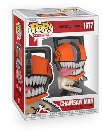 Epic Collectibles Pop Anime: Chainsaw Man - Chainsaw Man Vinyl Figure Bundle with Compatible Funko Box Protector