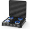 Intec - Placa de cocción de gas de 4 fuegos 8800 W, placa de gas portátil, color negro, gas butano o propano, quemadores de acero inoxidable