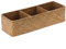 IGNPION 3-compartment Seagrass Storage Basket Woven Baskets Toilet Tank Top Basket Bathroom Storage Box Shelves Multipurpose Decorative Baskets, Caramels