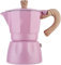 HAVVMK Caffettiera a percolazione Macchina per caffè Moka in Alluminio Caffettiera a percolazione Macchina per caffè Moka Caffettiera (Rosa)