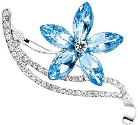 Brosche mit Vergissmeinnicht-Blume, Broschen für Damen, UK, Vergissmeinnicht-Geschenke für Damen, Broschen für Damen, Vintage-Geschenke, Broschen für Damen, Glücksbringer-Geschenke