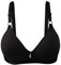 Celucke Ladies Full Cup Lace Underwired Bra Soft Coverage Non-Padded Push up Womens Bra, Plunge Unlined Seamless No Underwire Sexy Comfortable Everyday, Up Everyday Bralettes Black