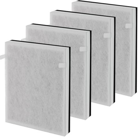 AIRWOX 4 Pack Vital 100 Replacement Filter for LEVOIT Vital 100 Air Purifier,3-in-1 H13 Ture HEPA and High-Efficiency Activated Carbon Filters, Replace Part # Vital 100-RF