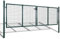 Refined Gartentor Doppeltor Zauntür Tor Garten Zaun Pforte Gartenzaun Tor 289x125 cm/306x175 cm Stahl Grün