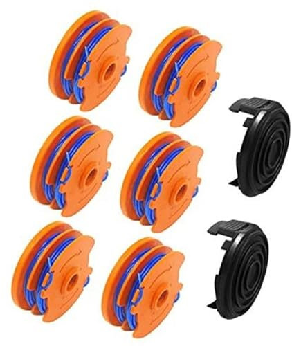 Szwaldaper Line String Trimmer Spool, for Qualcast GGT4401, GGT4502, GGT600A1, GT25 350 Watt, GT30, GGT450A1, Replacement Trimmer Spool Garden Grass Trimmer Line 8.3 metre x 1.65mm (8 Spool+2 Cover) T