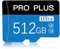 Carte mémoire Micro SD 512 Go avec adaptateur, carte mémoire haute vitesse classe 10 pour smartphone Android/appareil photo/tablette/navigation automobile et drone