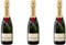 3X Moët & Chandon Brut Imperial, Champagne AOC, Set da 3 Bottiglie, 375ml Ciascuna