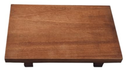 SZLIFE Supporto per piedistallo in Legno per bancone da Cucina, Rettangolare, salvaspazio, Alzata in Legno per Esposizione, Vassoio Rustico per Tavolo da