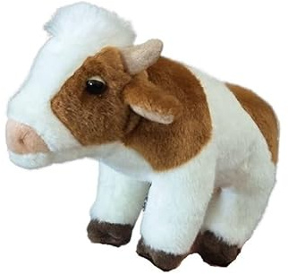 SMJWH Niedliches Kalb-Plüschtier, Kuscheltier, Kuhpuppe, weiches Geschenk for, Jungen und Mädchen, pädagogisches Spielzeug, Kinderzimmerdekoration