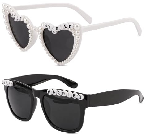 Zimocepuz Hochzeit, Dekorationen für Braut und Bräutigam, Accessoires und Sonnenbrillen für die Feier, Hochzeitsgeschenke