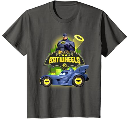 Batman Batwheels The Bat and His Wheels T-Shirt, Kinder, Anthrazit, 92