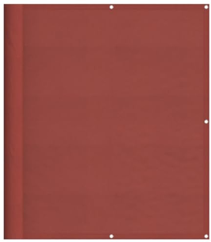 mtlskopl Protección visual para balcón, 120 x 800 cm, toldo de poliéster Oxford con revestimiento de poliuretano, alfombra de privacidad en terracota, incluye cuerda de 24 m y ojales para balcón