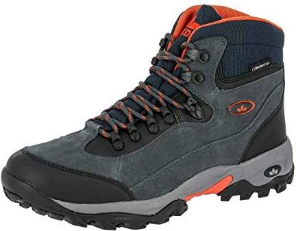 Lico Herren Milan Trekking- & Wanderstiefel, Anthrazit Orange, 43 EU