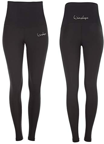 WINSHAPE Damen Functional Power Shape Tights High Waist Hwl102 Mit Anti-rutsch-effekt Leggings, Schwarz, XXL EU