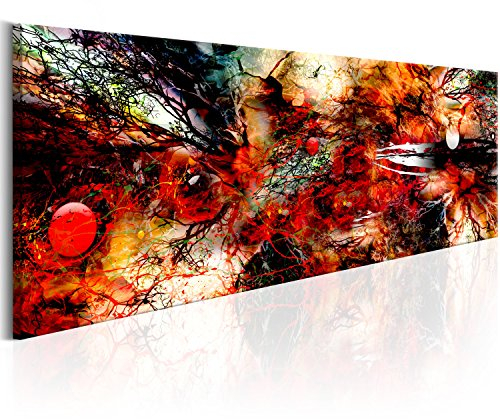 murando Acrylglasbild Abstrakt 135x45 cm 1 Teilig Wandbild auf Acryl Glasbilder Kunstdruck Moderne Acrylglas Platte Wanddekoration Geschenke Heimdekoration Glasbild - Farbflecken bunt wie gemalt