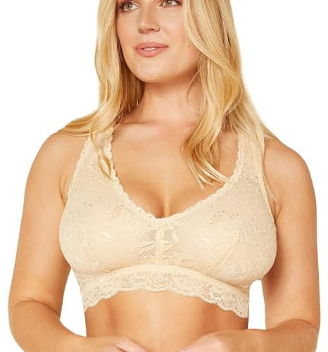 Cosabella Women's Never Say Nevertm Curvy Racie Racerback Bralette Bra, Rose Poudré, X-Large