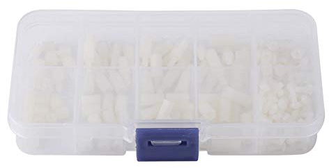 200 stücke M2.5 Male-Female Hex Nylon Spacer Standoff Schraube Muttern Motherboard Sortiment Kit Montieren Mit Kunststoffbox