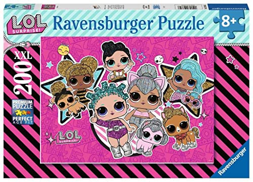 Ravensburger Kinderpuzzle - 12884 Girlpower - L.O.L. Surprise!-Puzzle für Kinder ab 8 Jahren, mit 200 Teilen im XXL-Format