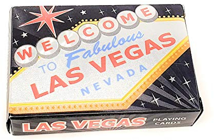 Forum Novelties Carte à Jouer Inscription Welcome to Fabulous Las Vegas Noir/argenté