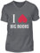 I Love Big Boobs | Ich Liebe große Titten,Brüste,Busen - Herren V-Neck Shirt -XXL-Grauschwarz