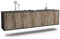 Dekati Lowboard Anaheim hängend (180x49x35cm) Korpus anthrazit matt - Front Holz-Design Treibholz - Push to Open