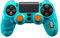 Qubick PS4 Uefa Euro 2020 - Controller Skin (Himmelblau, Silikon, Rutschfest, Schutzfunktion)