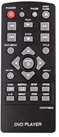 ALLIMITY COV31736202 Mando a Distancia Reemplazar por LG DVD Player DP132 DP132NU DP132-NU