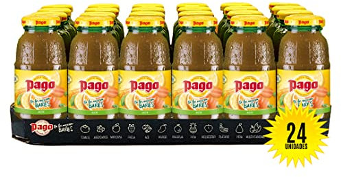 Zumos Pago - Bebida de frutas Naranja, Zanahoria y Limón a partir de Zumo de frutas Pack 24 x 200ml Clásicos