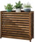 HRXQ Puesto De Flores Madera Cubierta De Aire Acondicionado para Exteriores, Soporte para Plantas Exterior, Estante Anticorrosión, Cubierta De Aire Acondicionado para Exteriores (Size : 115×54×95cm)