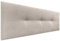 DHOME Kopfteil aus Kunstleder oder Stoff AQUALINE Pro Kopfteil Polsterkopfteil Luxusbett (Stoff Beige, 135cm (Betten 120/135/140))