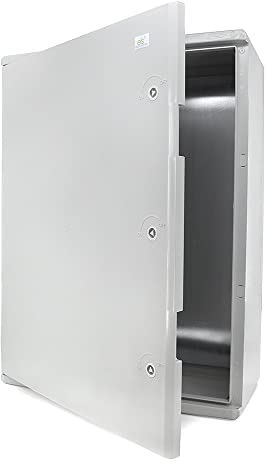 ELS Elektrotechnika Caja de distribución industrial IP65, placa de montaje galvanizada, cierre de puerta con junta circunferencial, carcasa de pared, carcasa vacía de plástico ABS, 600x800x260