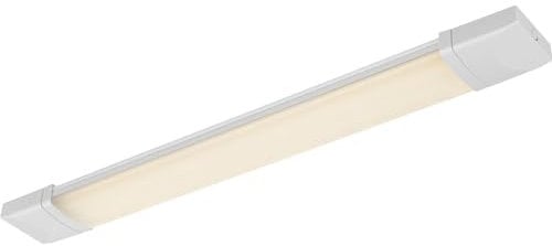 LED Unterbauleuchte Unterbaulampe Küchenleuchte Küchenlampe, Kunststoff opal weiß, Strahlwassergeschützt, 1x 18W 1500Lm 4000K neutralweiß, L 63,2 cm