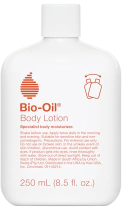 Bio-Oil Moisturizing Body Lotion for Dry Skin, Ultra-Lightweight High-Oil Hydration, with Jojoba Oil, Rosehip Oil, Shea Oil, and Hyaluronic Acid, 8.5 Oz
