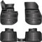 ELMASLINE 3D Gummimatten Set für BMW iX1 2022-2025 Hoher 5cm Rand | Zubehör Fußmatten U11