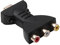 Liummrcy HDMI vers 3 adaptateurs RCA Portables HDMI AV Câble vidéo VHS vers Le convertisseur numérique HDMI en 3 adaptateurs RCA Portables HDMI à AV Rouge Blanc Jaune HDMI au convertisseur AV