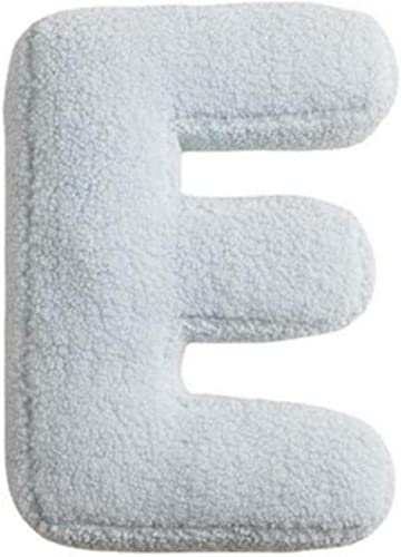 Fouriding Plüsch Buchstaben Kissen Englisch Alphabet Niedlich Wurf Kissen Zimmer Couch Dekorative Kissen für Kinderzimmer Sofa Bett Boden Auto Dekorative (E)